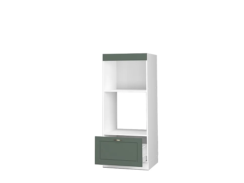 Armoire micro-ondes vert or campagne 60x58.1x153.6 fame-line
