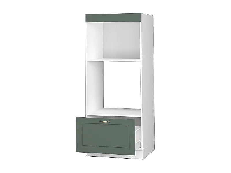 Armoire micro-ondes vert or campagne 60x58.1x153.6 fame-line