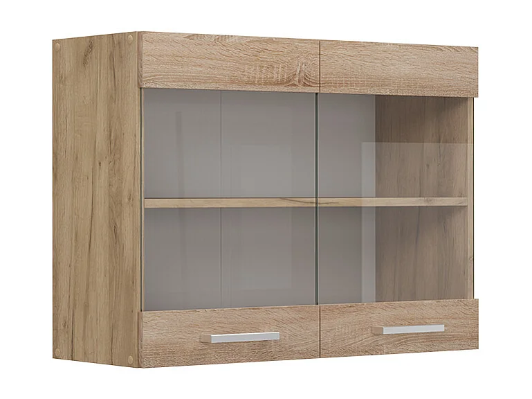 Armario de cocina con vidrio sonoma 80x31x60 r-line