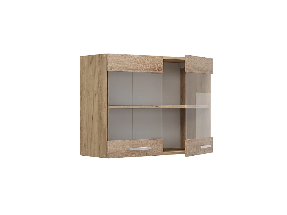 Küchenglasschrank sonoma 80x31x60 r-line