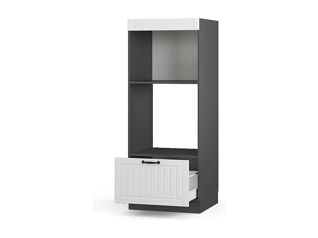 Armoire micro-ondes blanc campagne 60x58.1x153.6 fame-line