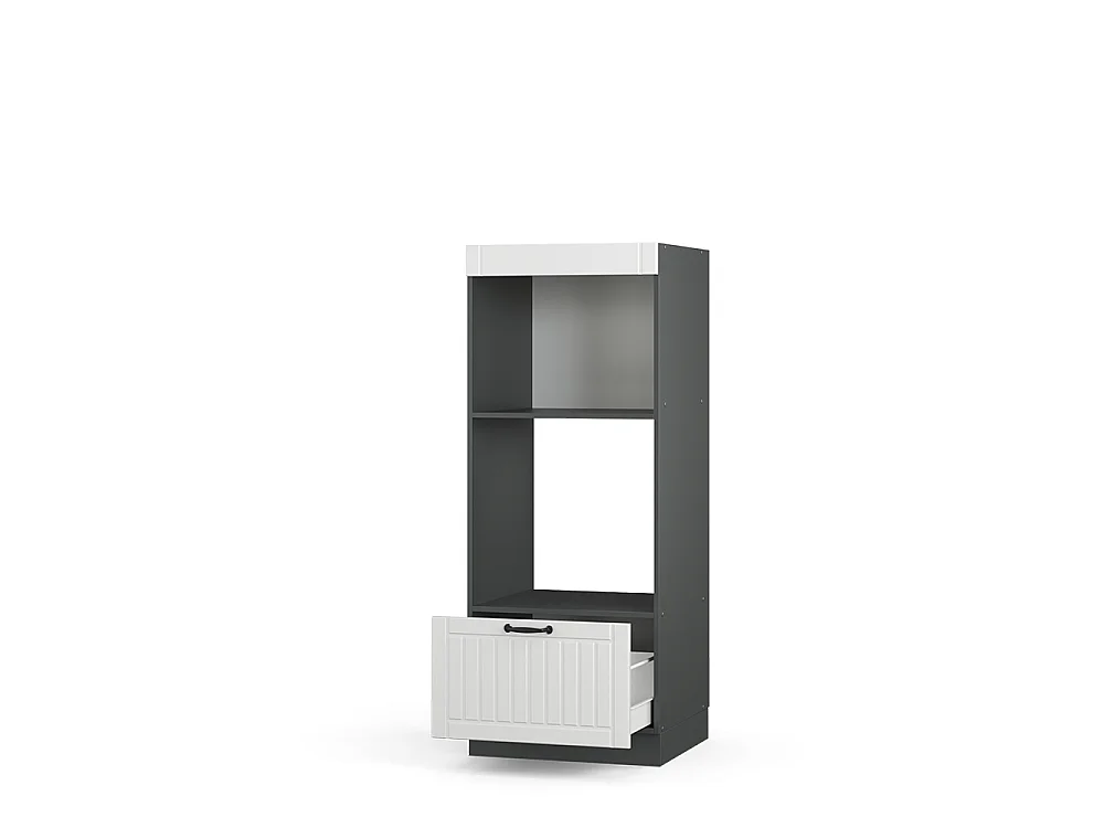 Armoire micro-ondes blanc campagne 60x58.1x153.6 fame-line