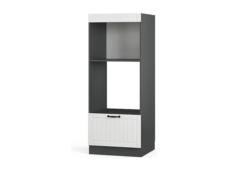 Armoire micro-ondes blanc campagne 60x58.1x153.6 fame-line