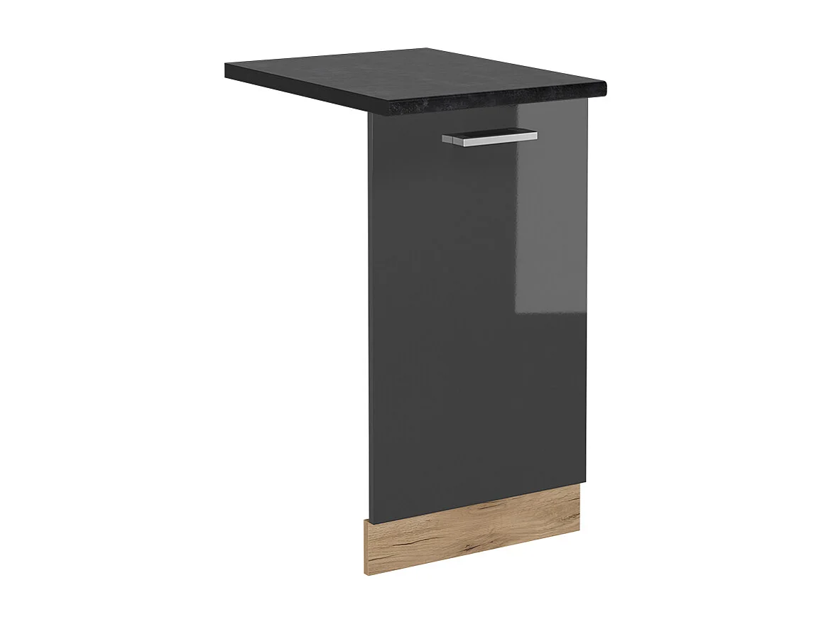 Façade de lave-vaisselle anthracite haute brillance 45x1.6x81.8 r-line