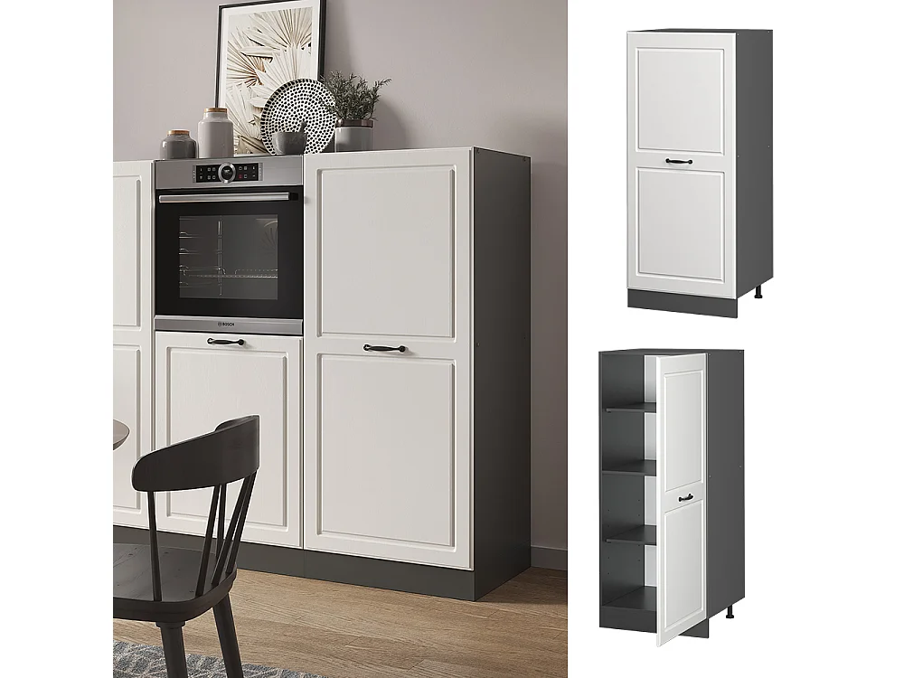 Armoire haute blanc campagne 60x57x143 r-line