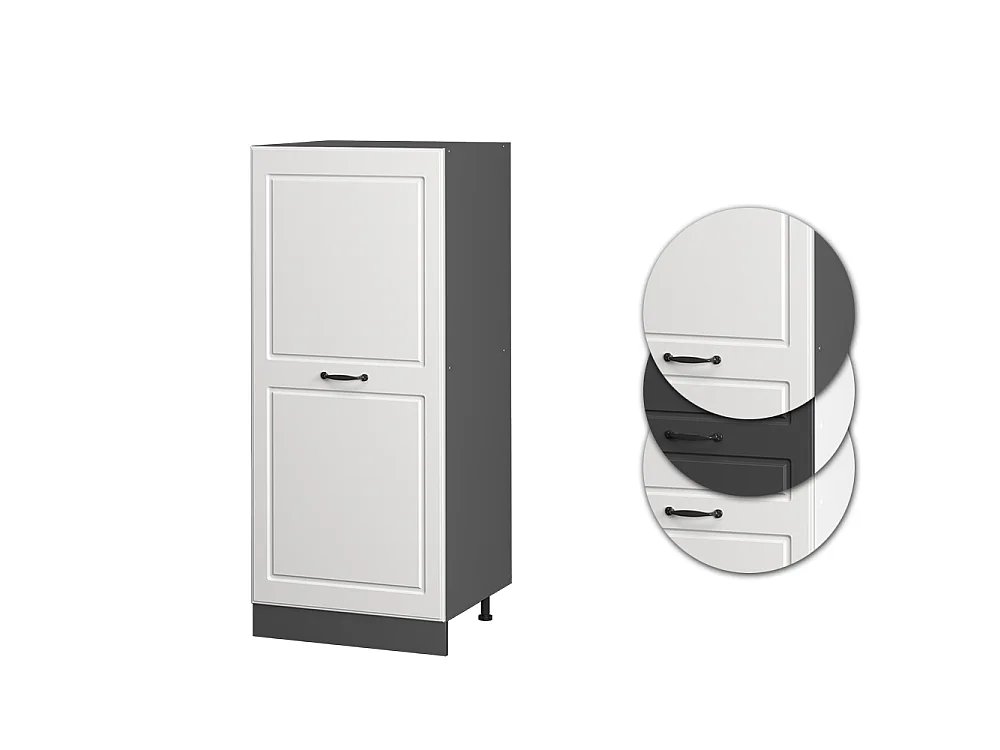 Tall cabinet white country house 60x57x143 r-line