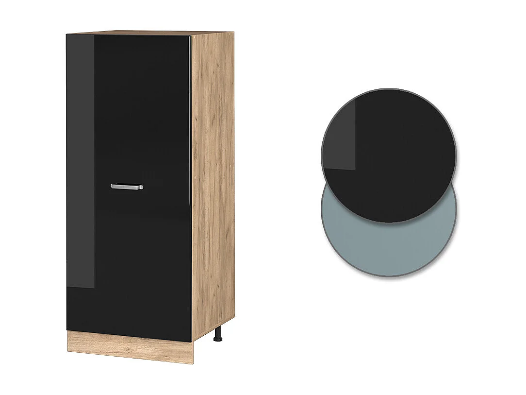 Armario alto negro brillo intenso 60x57x143 r-line