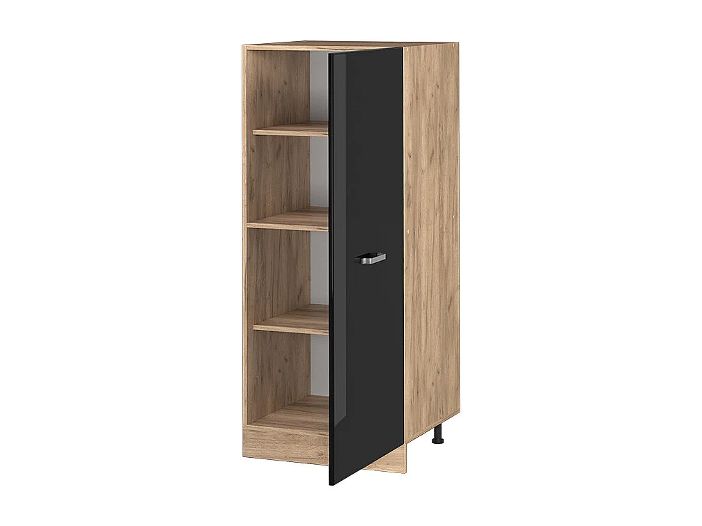 Armoire haute noir haute brillance 60x57x143 r-line
