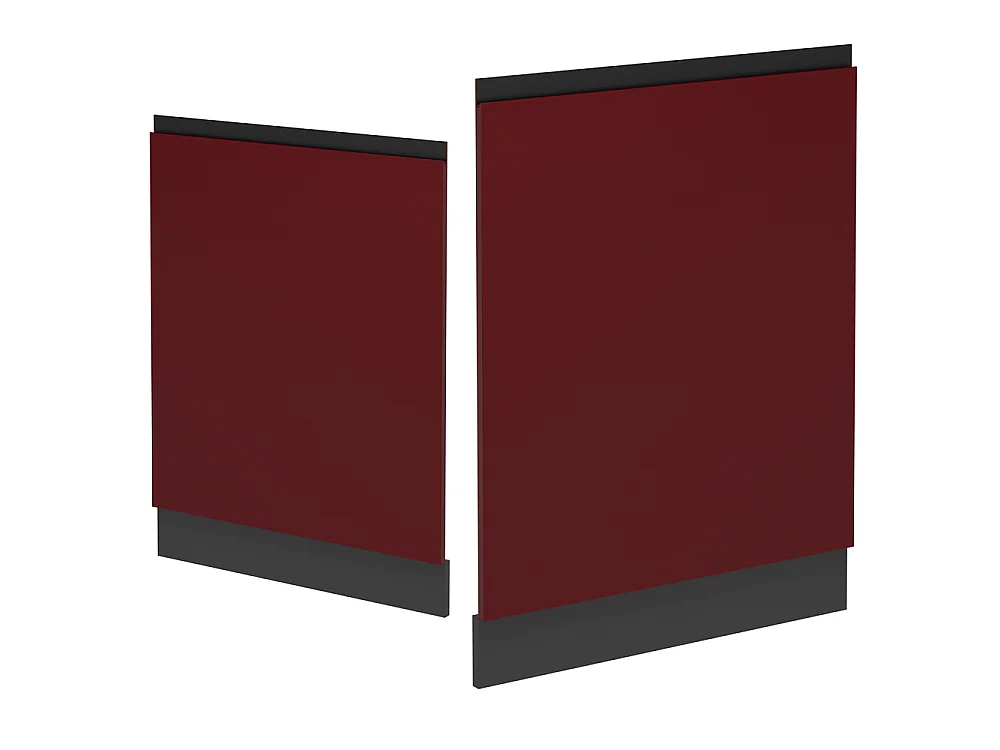 Dishwasher front panel red 60x1.6x81.8 r-line