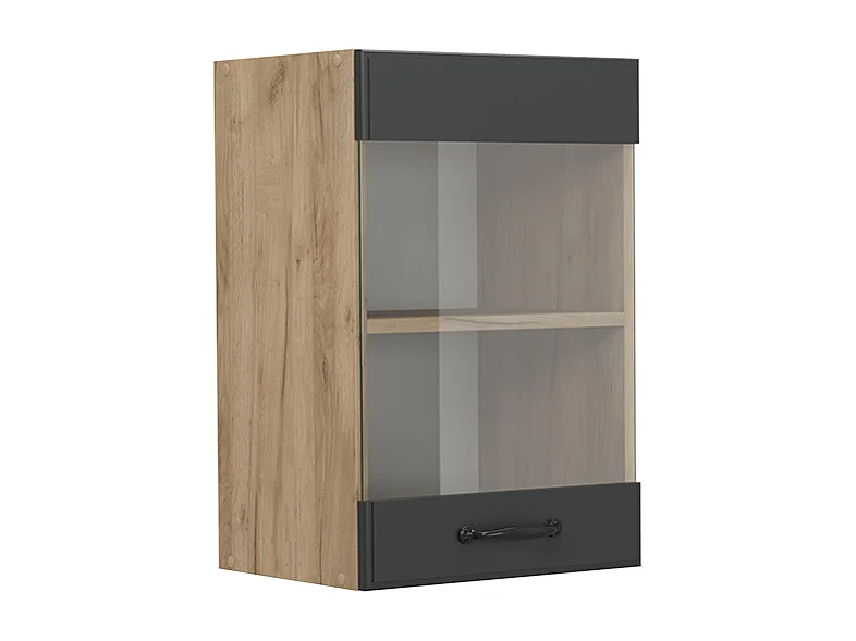 Szklana szafka kuchenna antracytowy domek wiejski 40x31x60 r-line