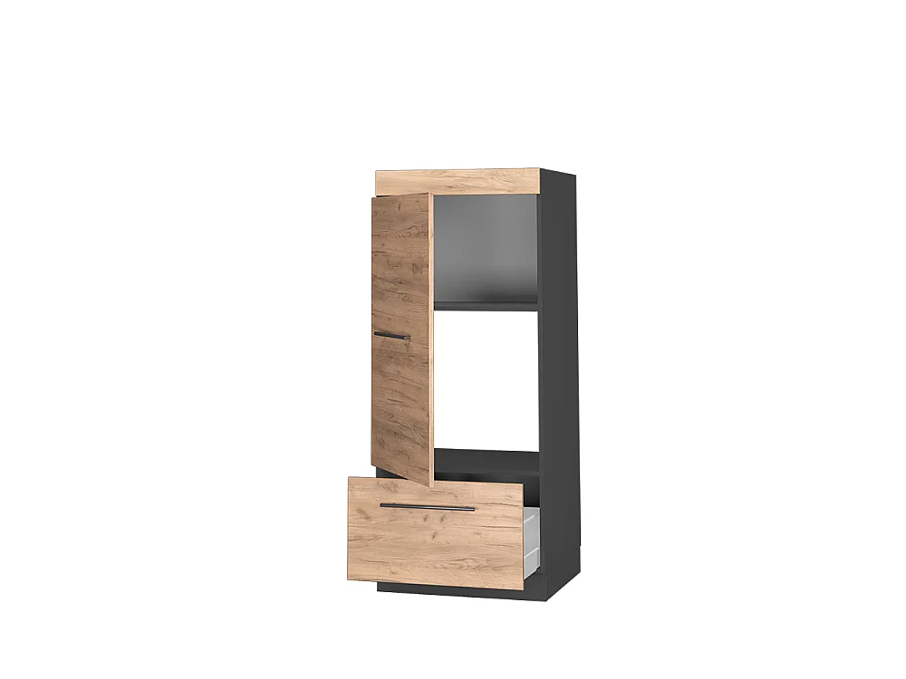 Armoire micro-ondes chêne de force doré 60x58.1x153.6 fame-line