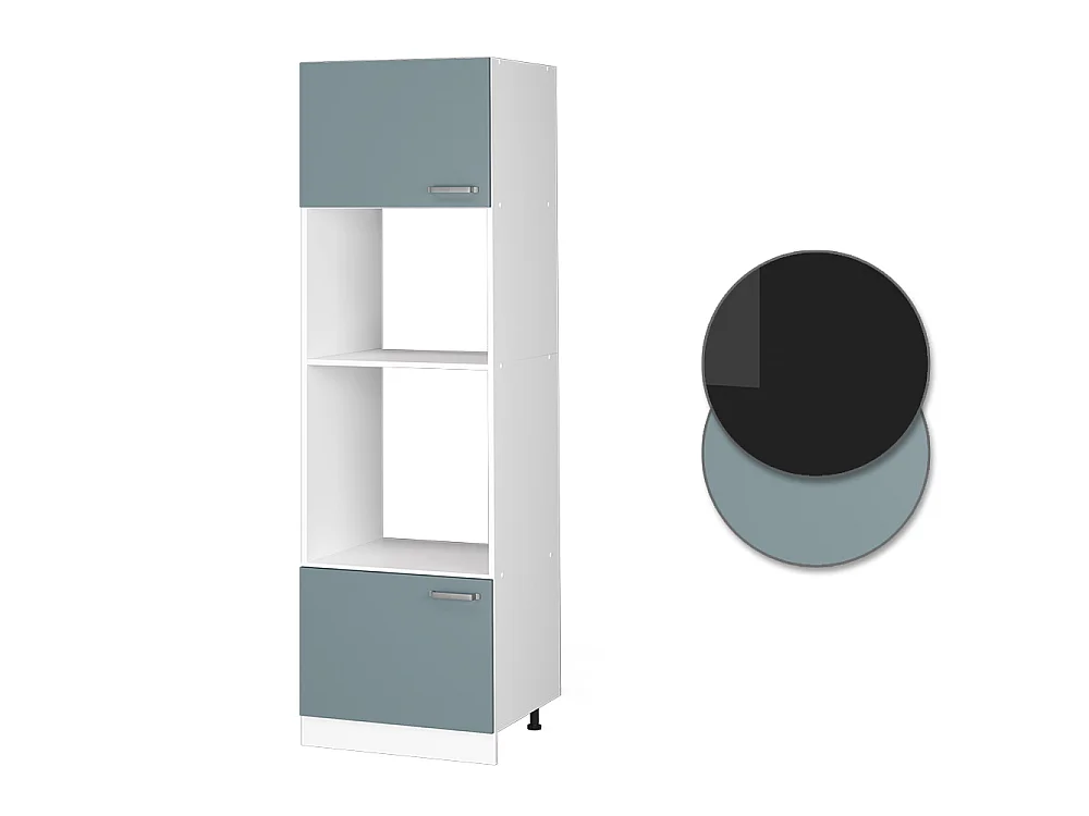 Magnetronkast blauw-grijs 60x57.2x206.8 r-line