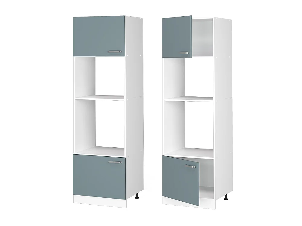 Magnetronkast blauw-grijs 60x57.2x206.8 r-line