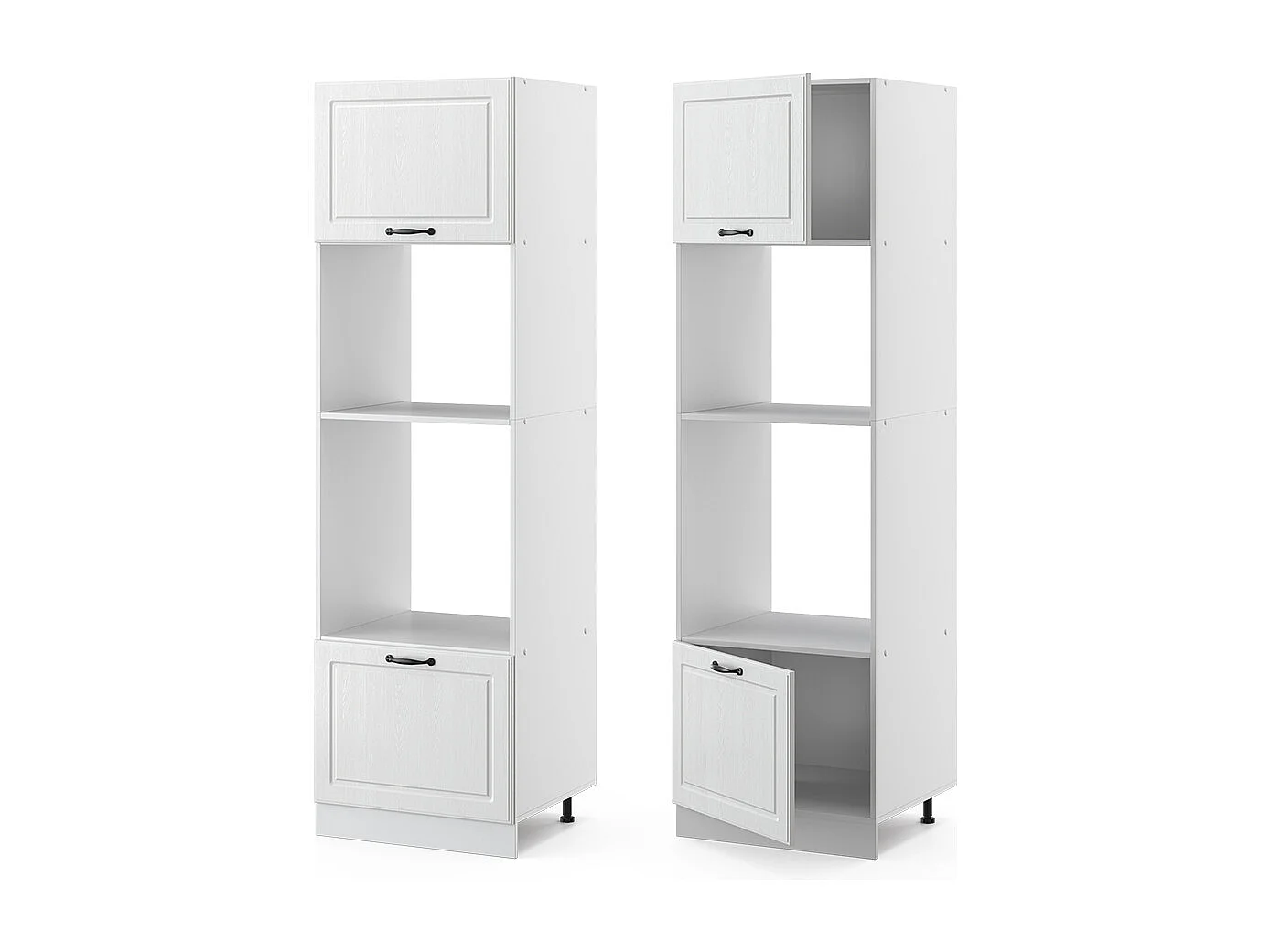 Szafka do mikrofalówki biały domek wiejski 60x57.2x206.8 r-line