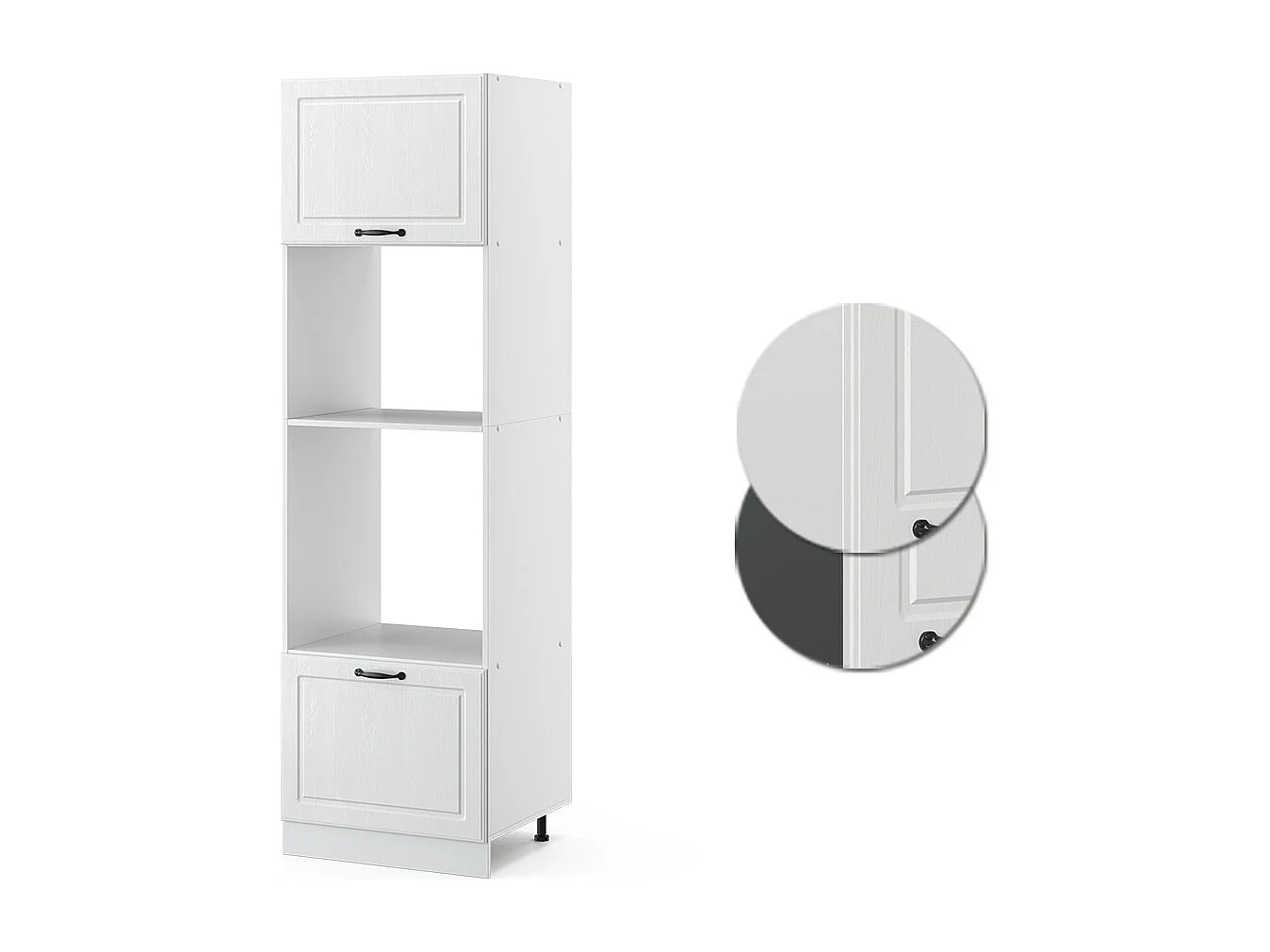 Szafka do mikrofalówki biały domek wiejski 60x57.2x206.8 r-line