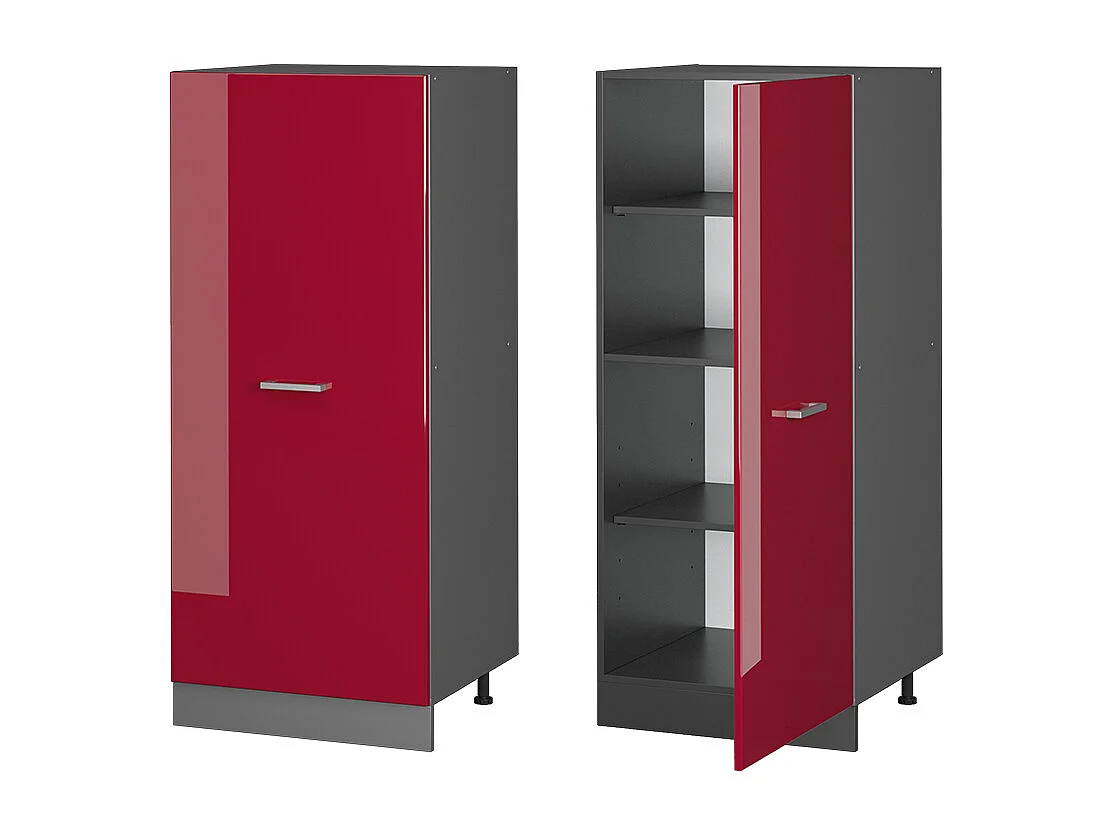 Armario alto rojo de alto brillo 60x57x143 r-line