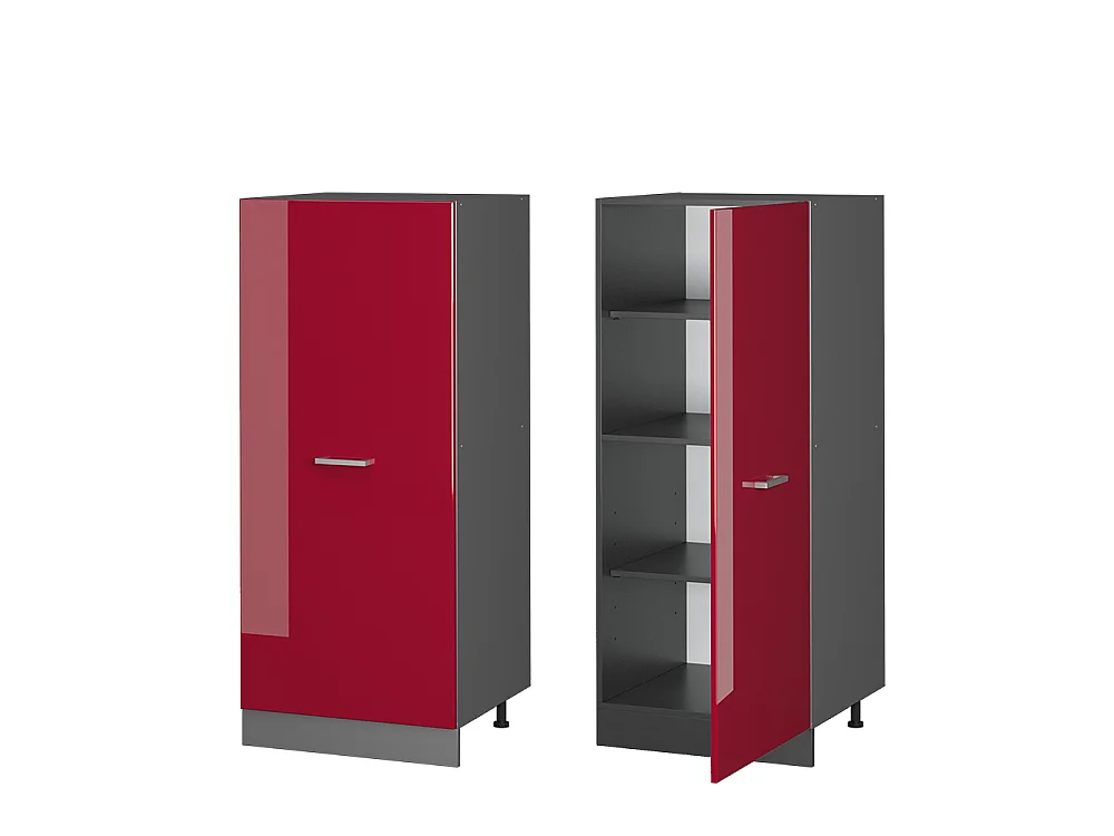 Tall cabinet red high gloss 60x57x143 r-line