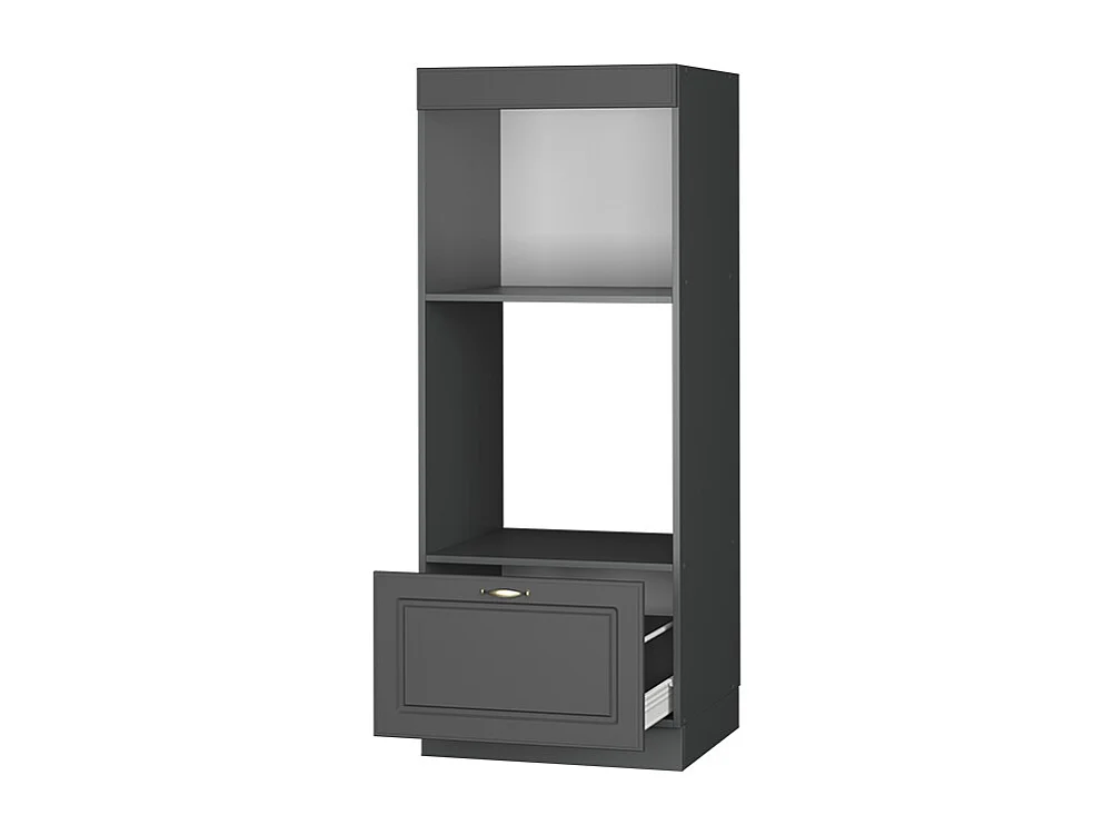 Armoire micro-ondes anthrazit-gold landhaus 60x58.1x153.6 fame-line