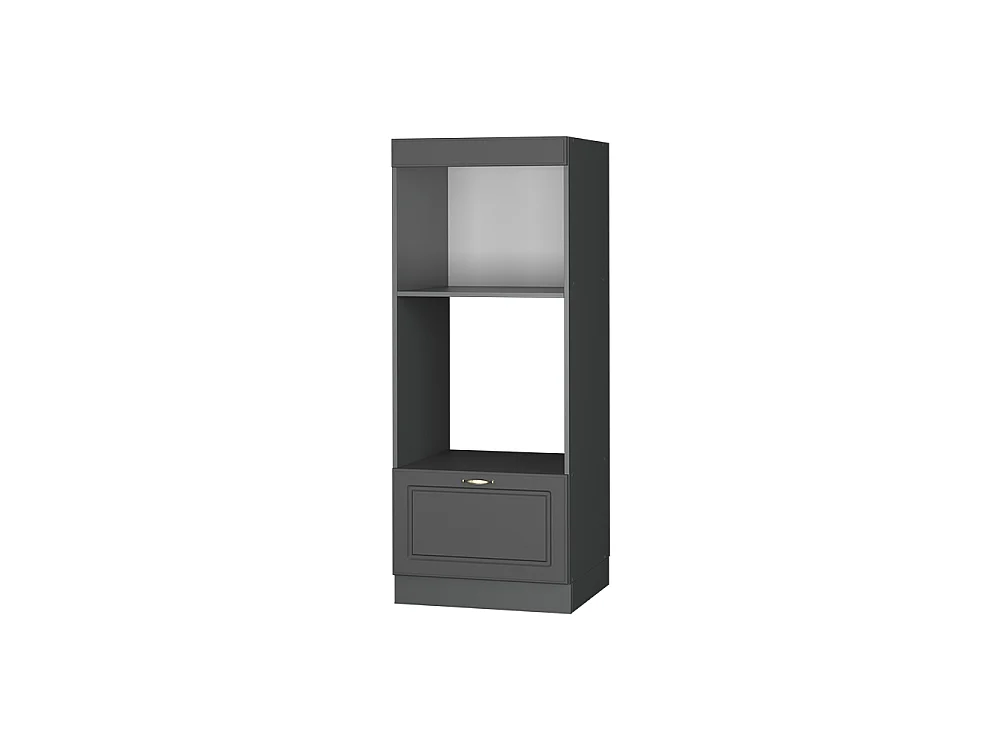 Armoire micro-ondes anthrazit-gold landhaus 60x58.1x153.6 fame-line