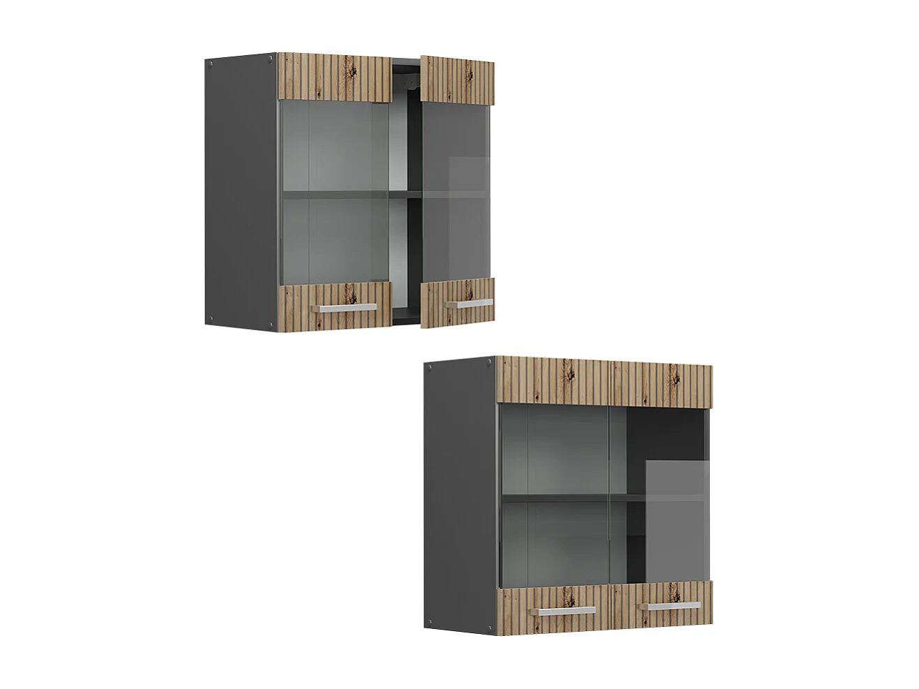 Armoire en verre chêne artisan 60x31x60 r-line