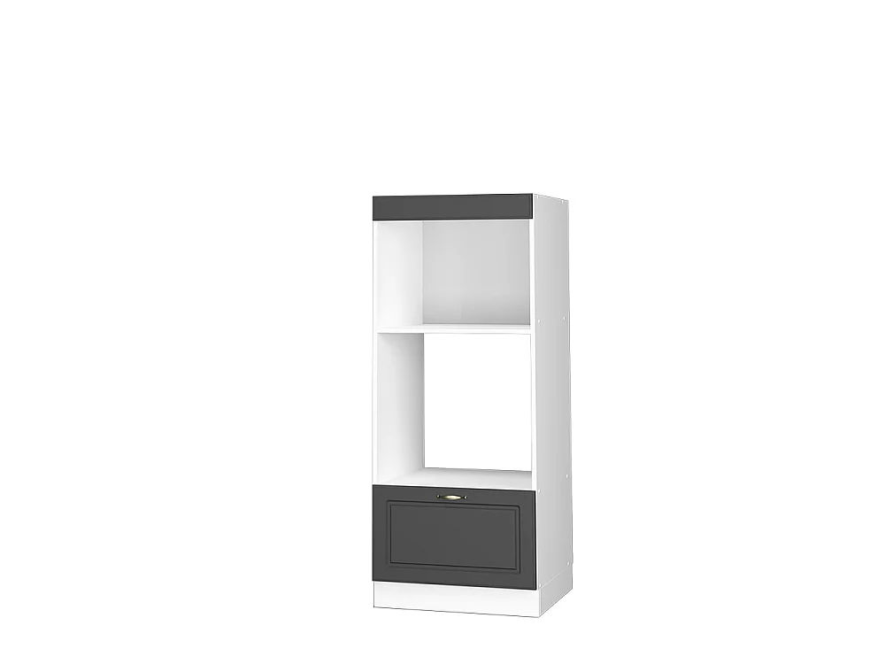 Armoire micro-ondes anthrazit-gold landhaus 60x58.1x153.6 fame-line