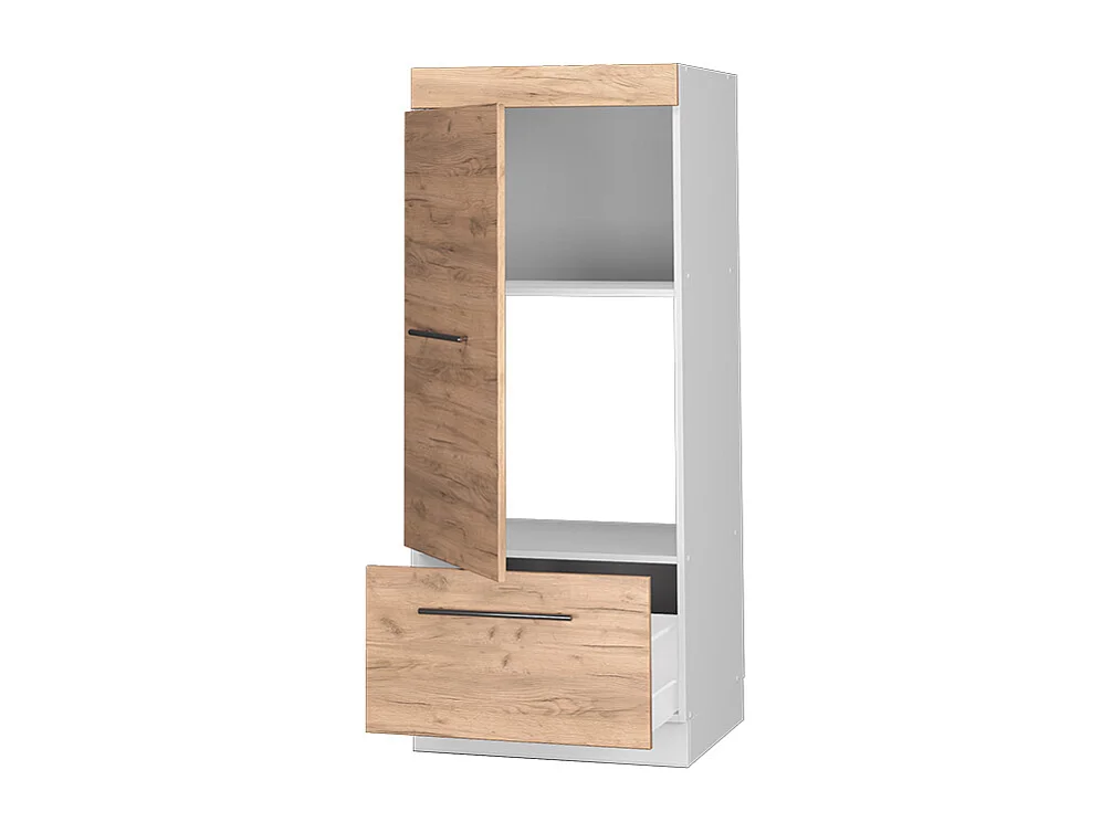 Armoire micro-ondes chêne de force doré 60x58.1x153.6 fame-line