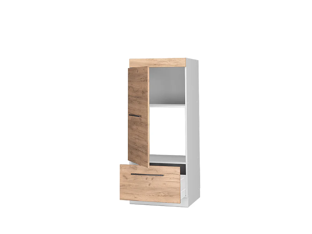 Armoire micro-ondes chêne de force doré 60x58.1x153.6 fame-line