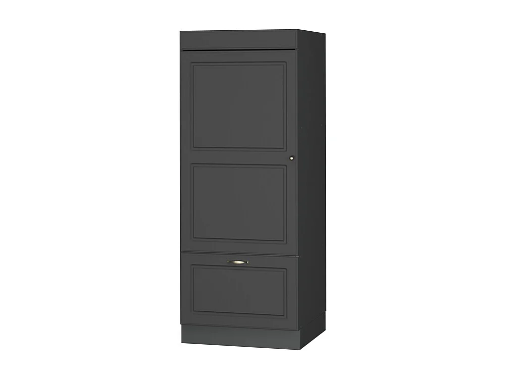 Armario para microondas antracita-oro landhaus 60x58.1x153.6 fame-line