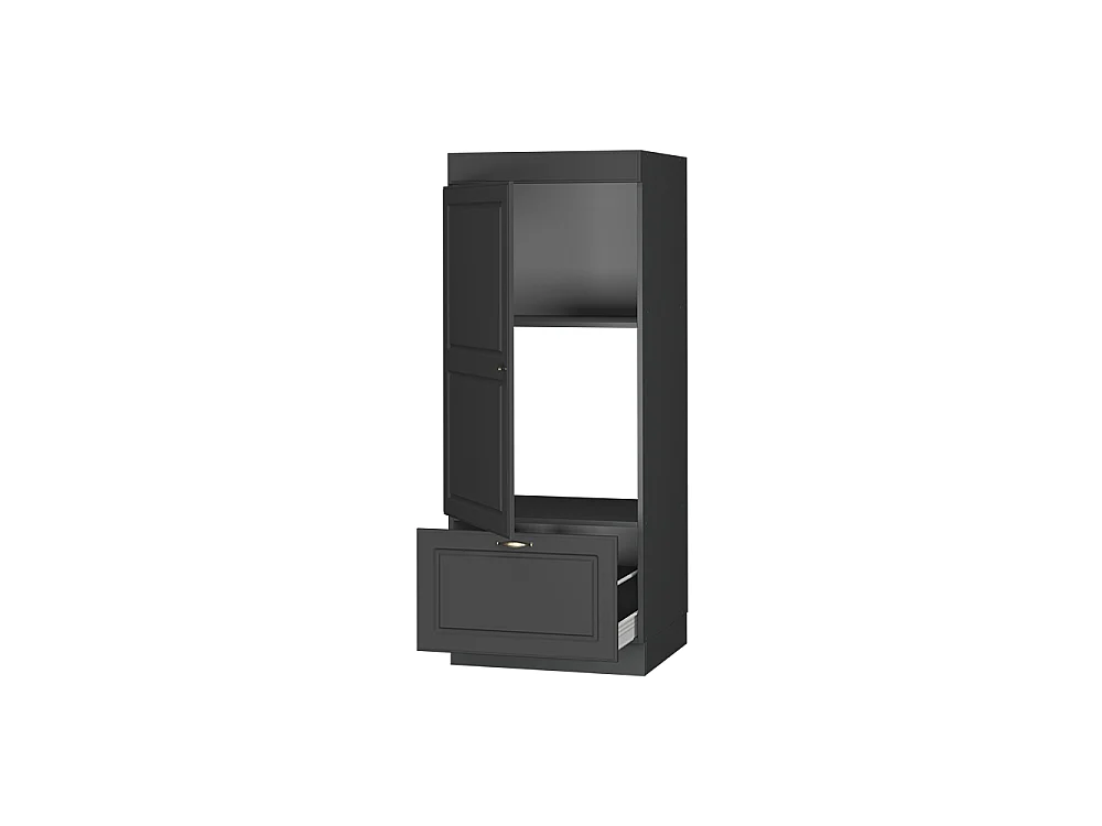 Mikrovågsskåp herrgård i antracitguld 60x58.1x153.6 fame-line