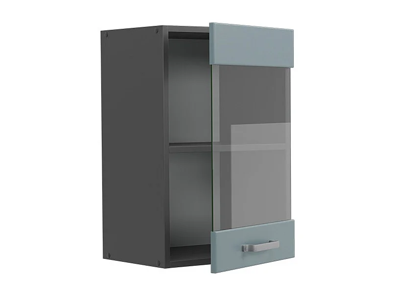 Armario de cocina con vidrio gris azulado 40x31x60 r-line