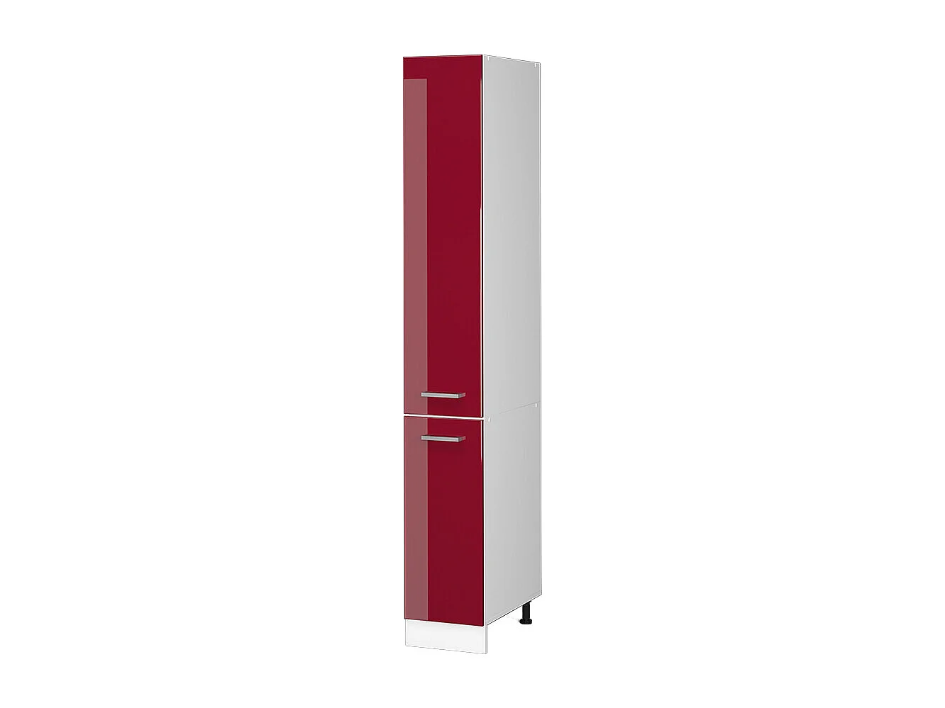 Meuble haute de cuisine rouge brillant 30x57.2x206.8 r-line