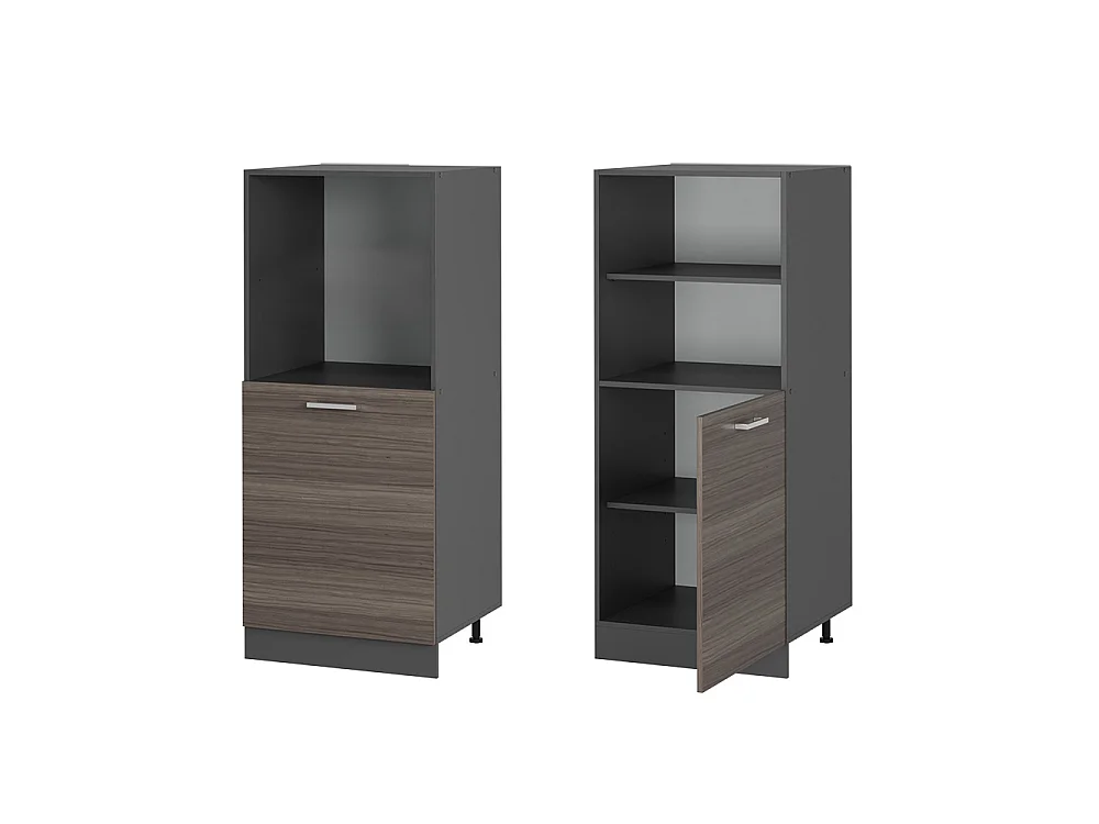 Meuble pour four gris noble 60x57x143 r-line