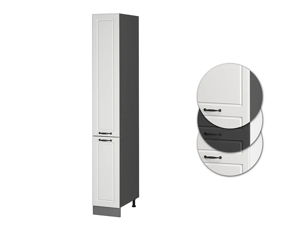 Pharmacy cabinet white country house 30x57.2x206.8 r-line