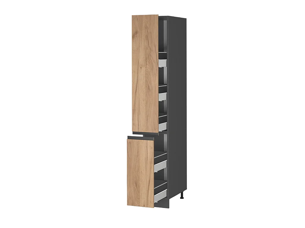 Pharmacy cabinet gold power oak 30x57.2x206.8 r-line