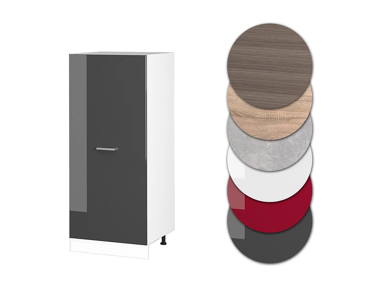 Armario alto antracita alto brillo 60x57x143 r-line