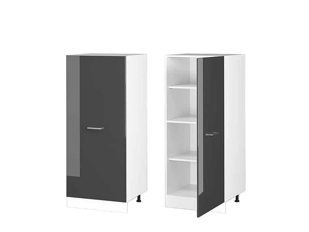 Tall cabinet anthracite high gloss 60x57x143 r-line