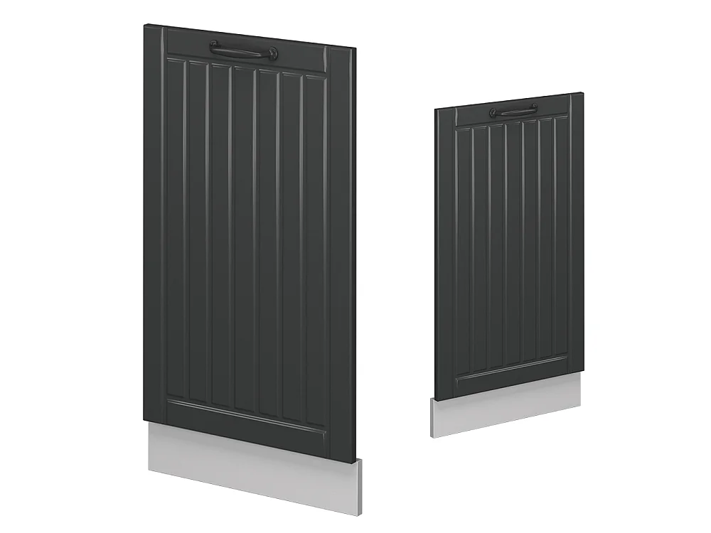 Façade de lave-vaisselle anthracite campagne 45x1.6x81.8 fame-line