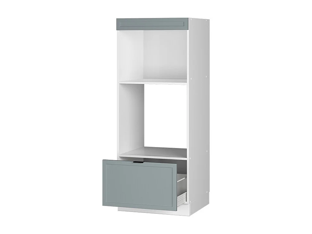 Armoire micro-ondes bleu clair-gris 60x58.1x153.6 fame-line