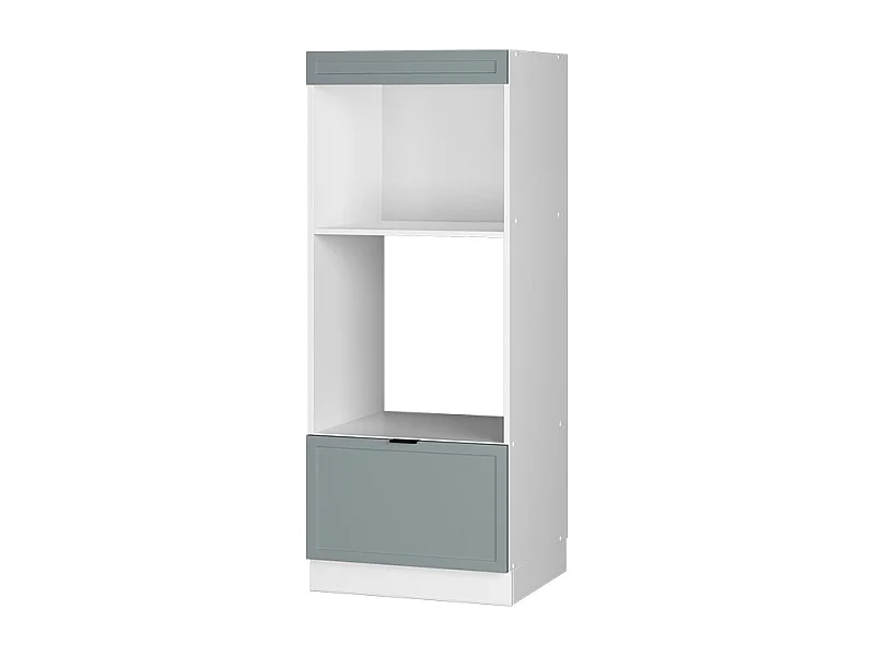 Armoire micro-ondes bleu clair-gris 60x58.1x153.6 fame-line