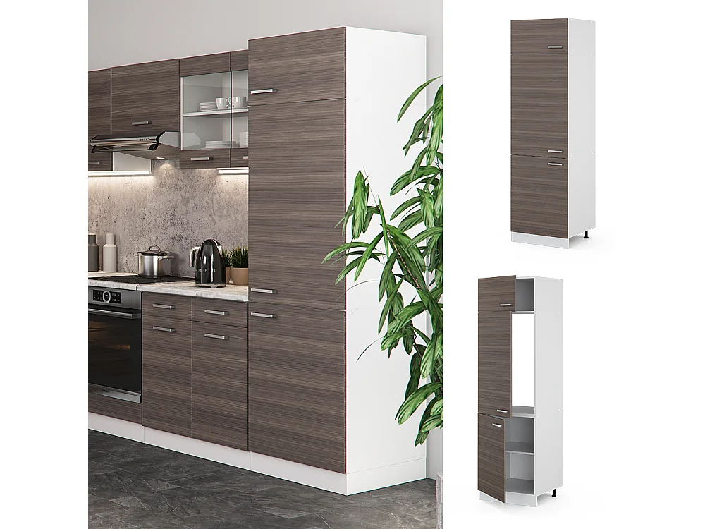 Armoire pour frigo gris noble 60x57.2x206.8 r-line