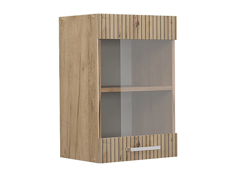 Armario de cocina con vidrio roble artesanal 40x31x60 r-line