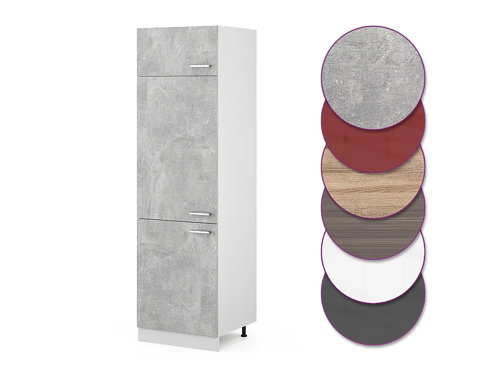 Armoire pour frigo béton 60x57.2x206.8 r-line