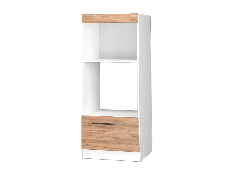 Armoire micro-ondes chêne de force doré 60x58.1x153.6 fame-line