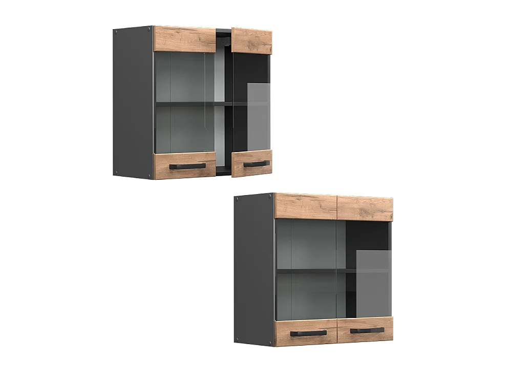Mobile da cucina in vetro Rovere dorato 60x31x60 r-line
