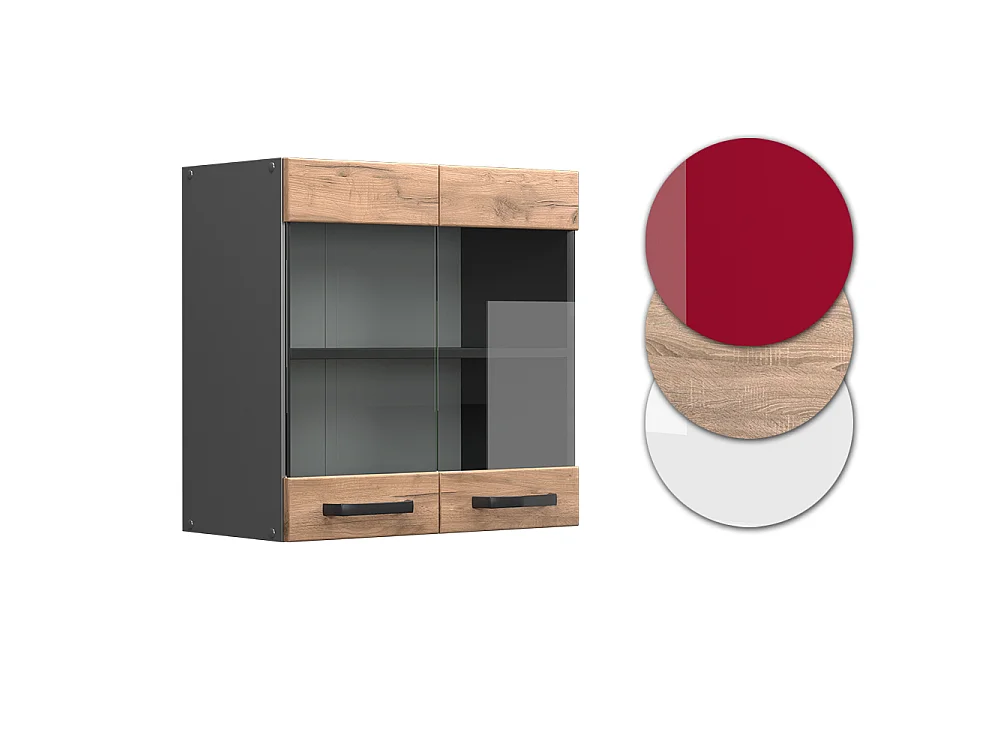 Mobile da cucina in vetro Rovere dorato 60x31x60 r-line