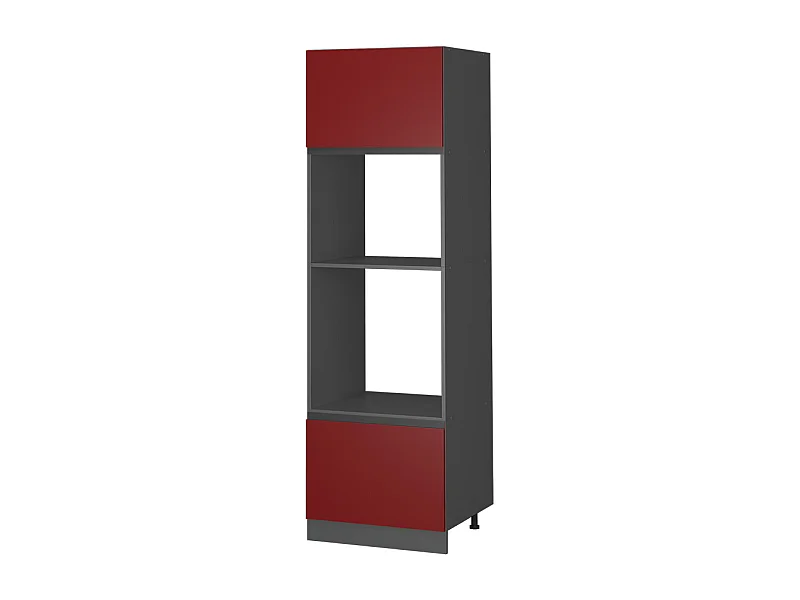 Armoire micro-ondes rouge 60x57.2x206.8 r-line