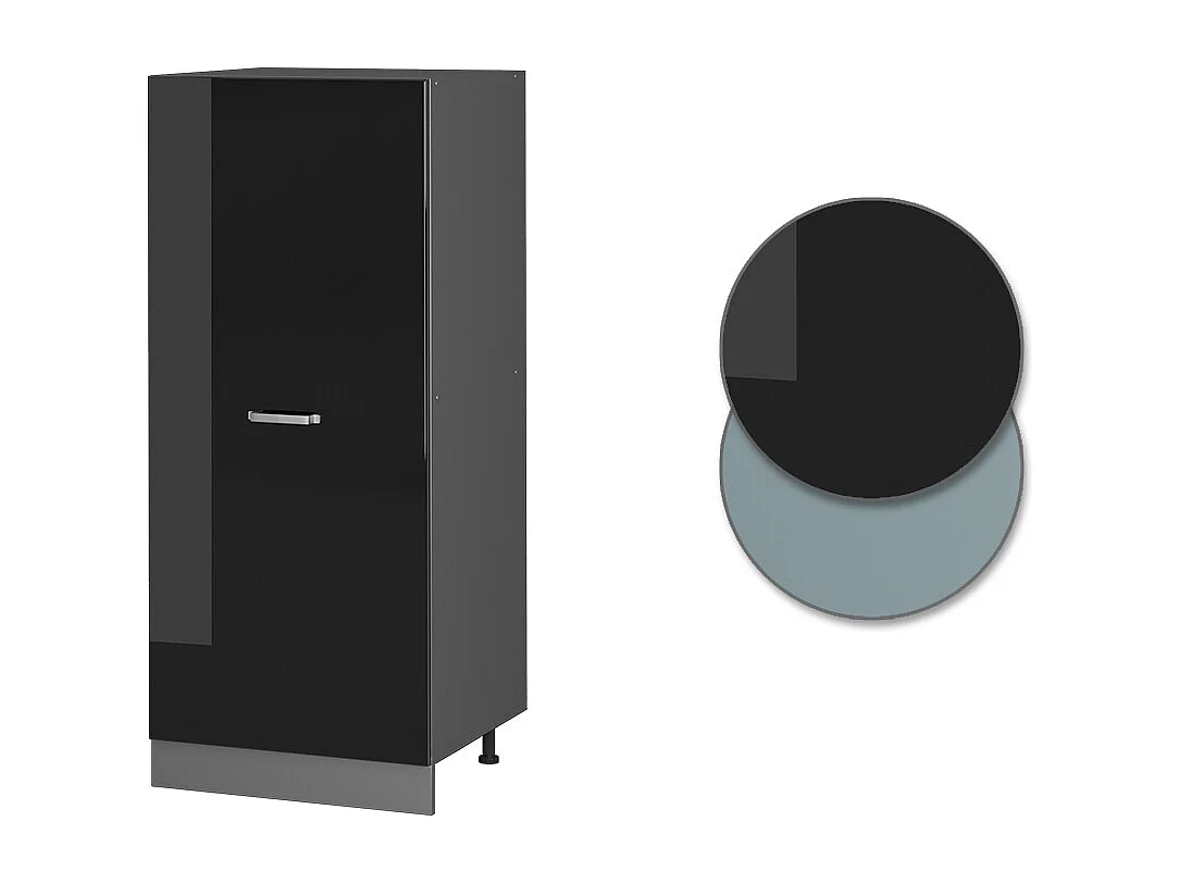 Armario alto negro brillo intenso 60x57x143 r-line