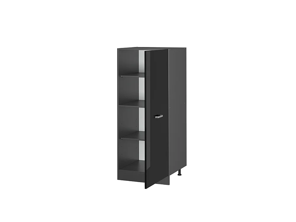 mobile cucina dispensa nero lucido 60x57x143 r-line