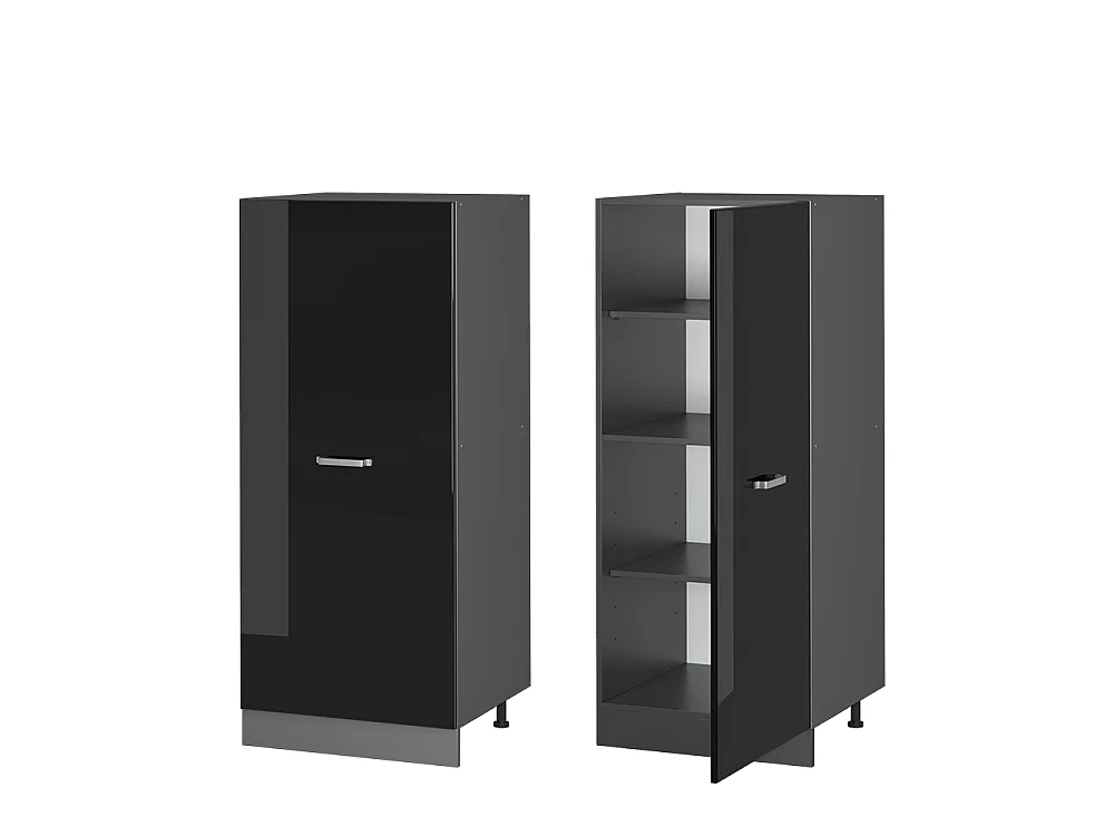 mobile cucina dispensa nero lucido 60x57x143 r-line