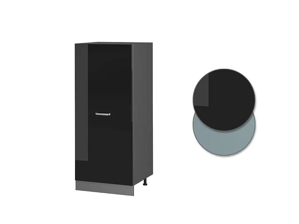 mobile cucina dispensa nero lucido 60x57x143 r-line